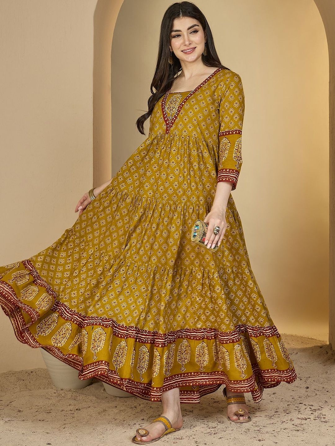 36727871_1 Women Cotton Dress - Image 1