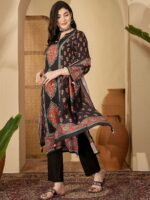 Women Cotton Kurta And Pant With Dupatta